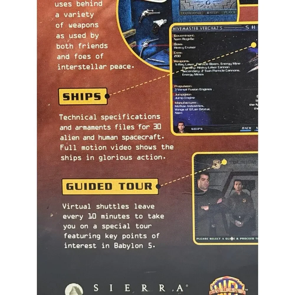 Official Guide to Babylon 5 for PC Win 95 and MAC CD BOXED